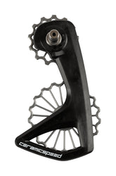 CeramicSpeed OSPW RS 3D Printed Hollow Titanium Coated Bearings Shimano 9250/R8150 Pulley Wheels Black